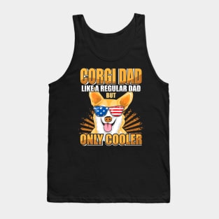 Corgi Dad Pride Dog Father Day Tank Top